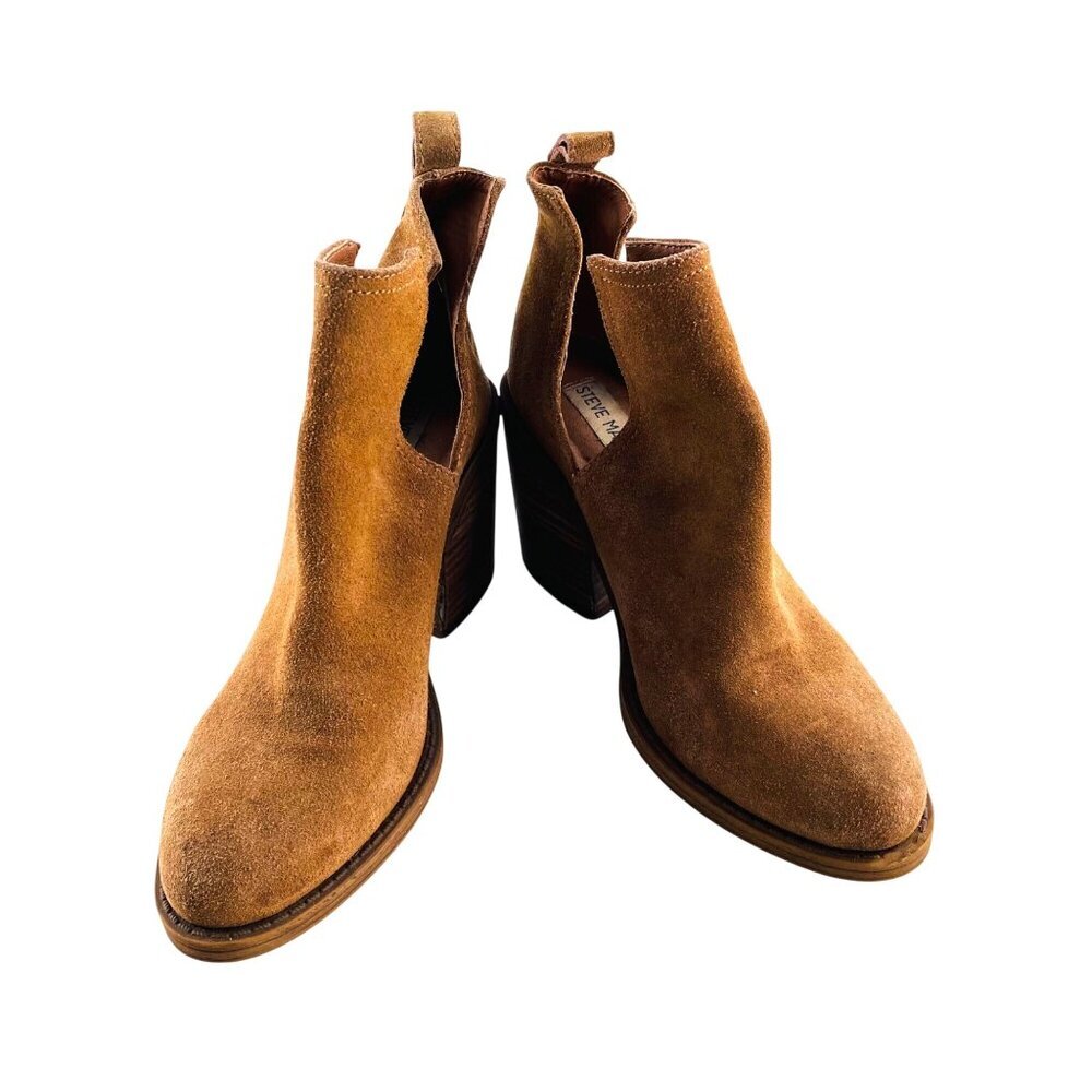 Steve Madden‎ Tan Suede Ankle Boots Womens Size 8